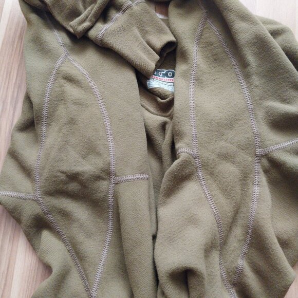 XGO Flame Retardant Heavyweight Long Sleeve Tan Crew Shirt FR Phase 4 Size Large - Picture 5 of 7